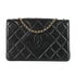 Quilted CC Logo Full Flap Bag, front view